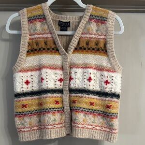 New York & Company Women's Colorful Knit Sweater Vest